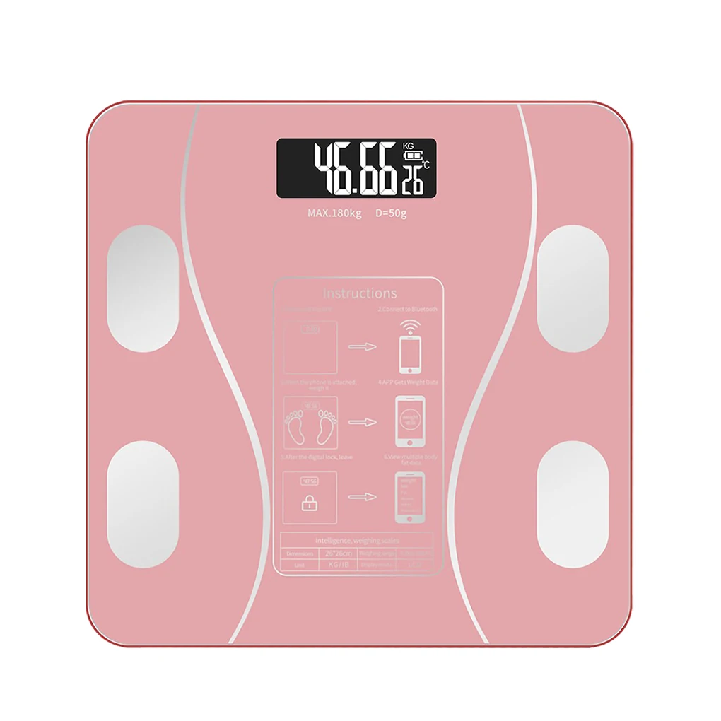 Bluetooth Body Fat Scale Smart Backlit Display Scale Water Muscle Mass BMI Body Weight Bathroom Scale images - 6