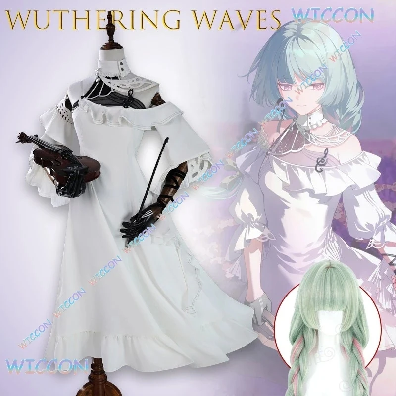 Фото Костюм для косплея Фролоу из игры Wuthering Waves, готическое платье, комплект, наряд персонажа, для Хэллоуина №2