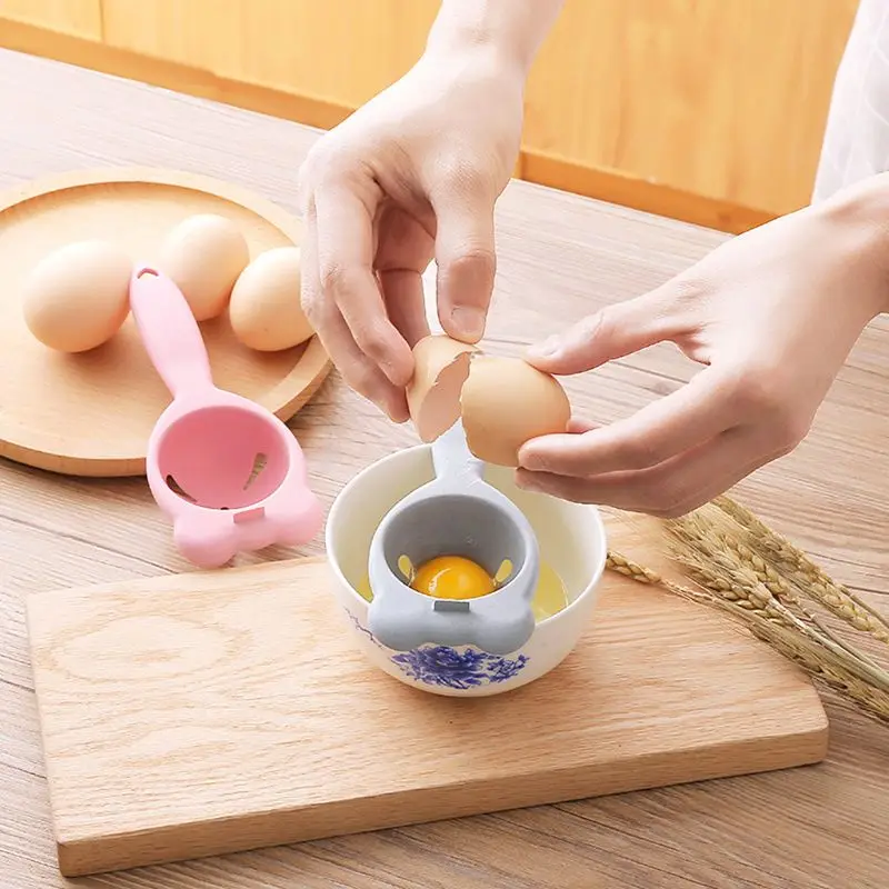 

Plastic Practical Egg Dividers Egg Yolk White Separator Sieve Device Kitchen Coo