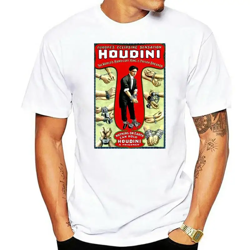 

Houdini, печать постеров, футболка, волшебный 100% хлопок, размеры, новые высококачественные повседневные футболки с принтом