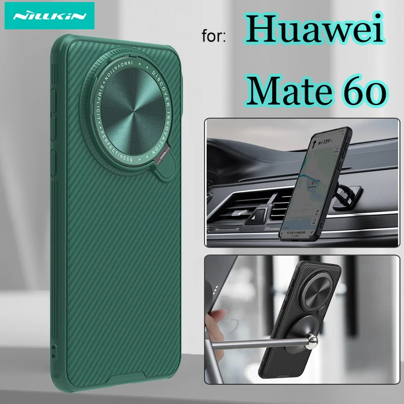 

NILLKIN for Huawei Mate 60 Mate60 Magsafe Case Slide Protect Privacy Lens Camera Protection Back Cover for Huawei Mate60