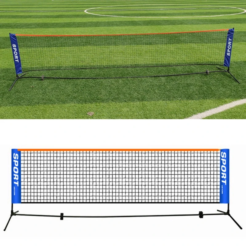 

Badminton Pickleball Net Portable for Junior Tennis, Kids Volleyball Soccer, and Backyard Games - Easy Setup Sports Net