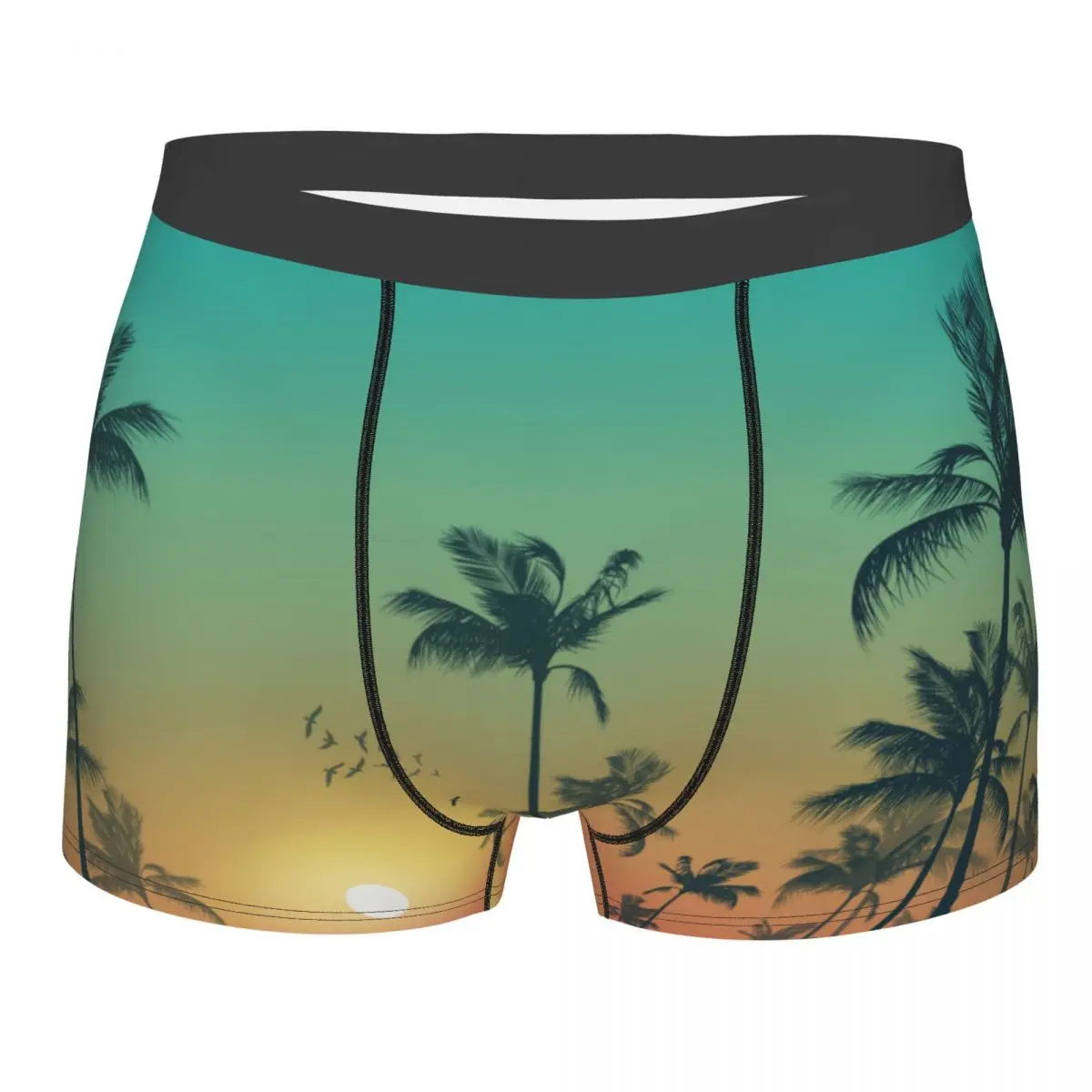 

Boxer Men Underpants Summer Tropical Palm Trees Men's Panties Shorts Breathable Mens Underwear Briefs Sexy Boxers