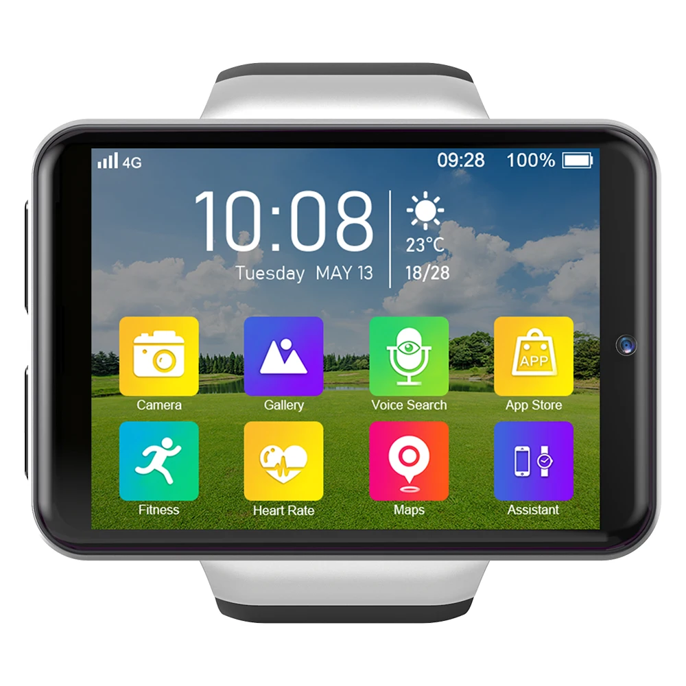 Ticwris Max S 4G Android Smart Watch For Men 2.4" Display Face ID 2000mAh 3GB 32GB 8MP Dual Camera GPS BT Smartwatch