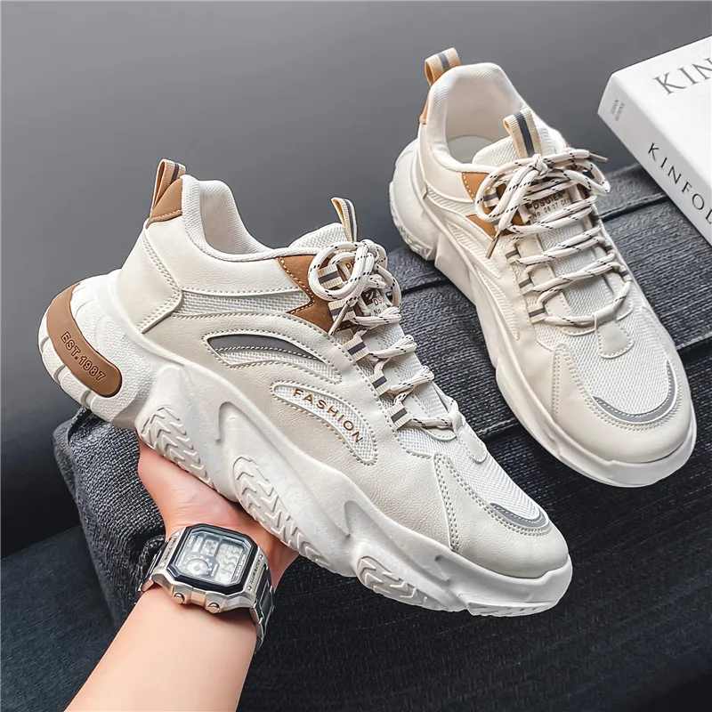 Men Running Shoes Lightweight Sport Shoes Mesh Breathable Casual Sneakers Non-Slip Outdoor for Men New Arrival