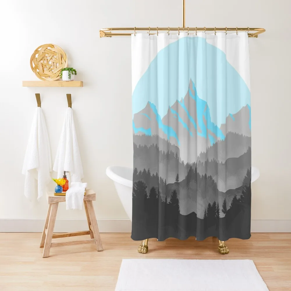 Тонкая душевая занавеска Demiboy с принтом гордости Ландшафтная С аниме-рисунком