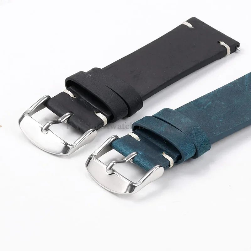 Кожанный ремешок для умных часов ширина 18-24 мм цвет в ассортименте