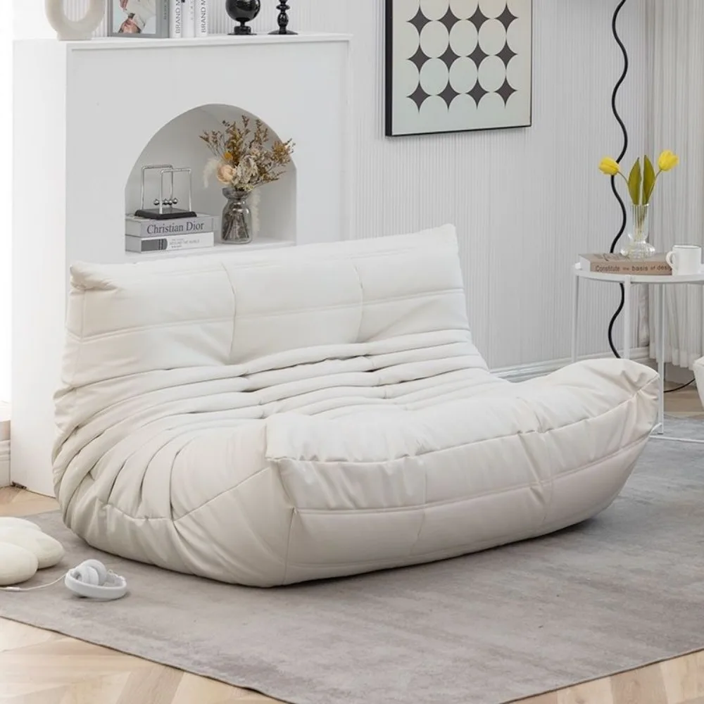 Диван для отдыха спальни из микрофибры и кожи маленькой квартиры гостиной стул