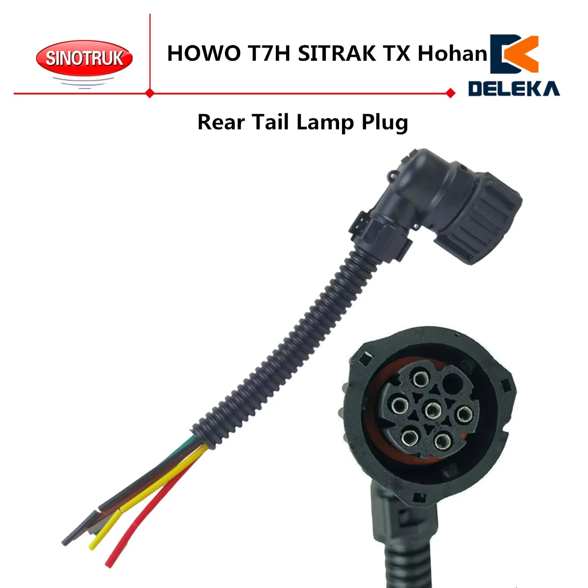 1 Piece Rear Tail Lamp Plug Used For CNHTC SINOTRUK HOWO Connector T7H SITRAK TX Hohan Harness Wire