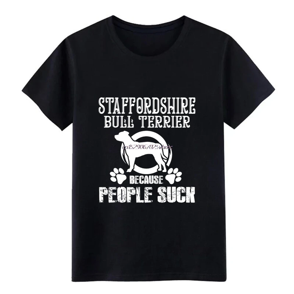 

Мужская футболка в стиле стаффордшира Бультерьера, дизайнерская футболка с круглым вырезом, необычная интересная Новая модная рубашка на в...