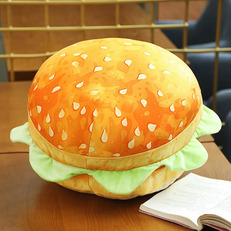 

Kawaii Plush Instant Noodles Hamburger Burger Pillow Stuffed Fried Gift Cute Pillow Chicken Nugget Food Plushies Sofa Cushion