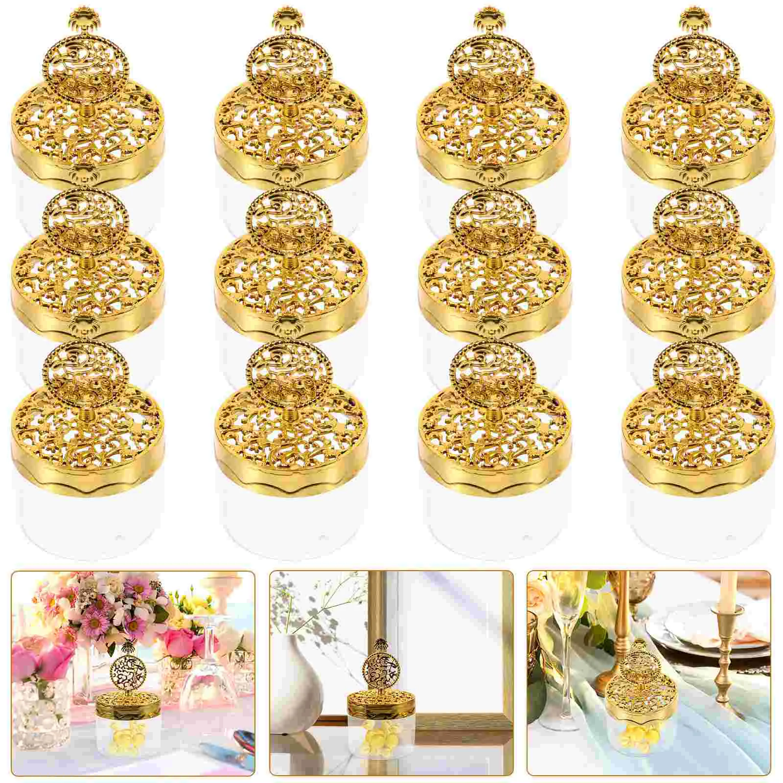 

12pcs Party Treat Boxes European Style Candy Packing Box Wedding Party Favor Gift Packing Box