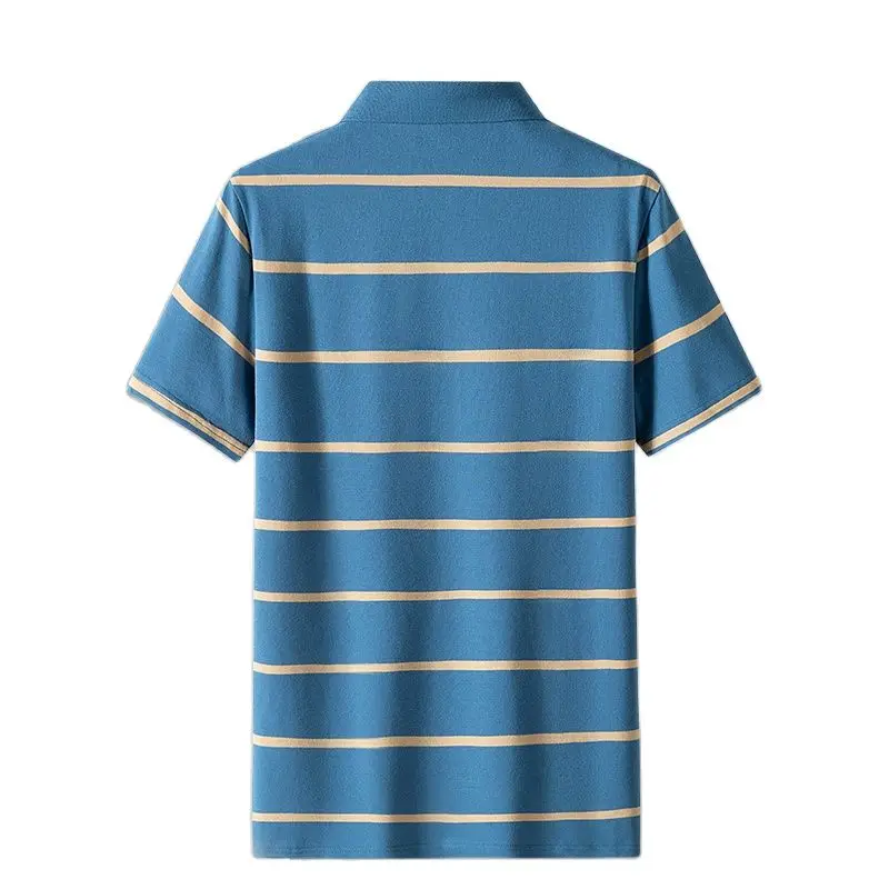 Рубашка-поло мужская летняя с коротким рукавом и вышивкой размеры до 4XL |