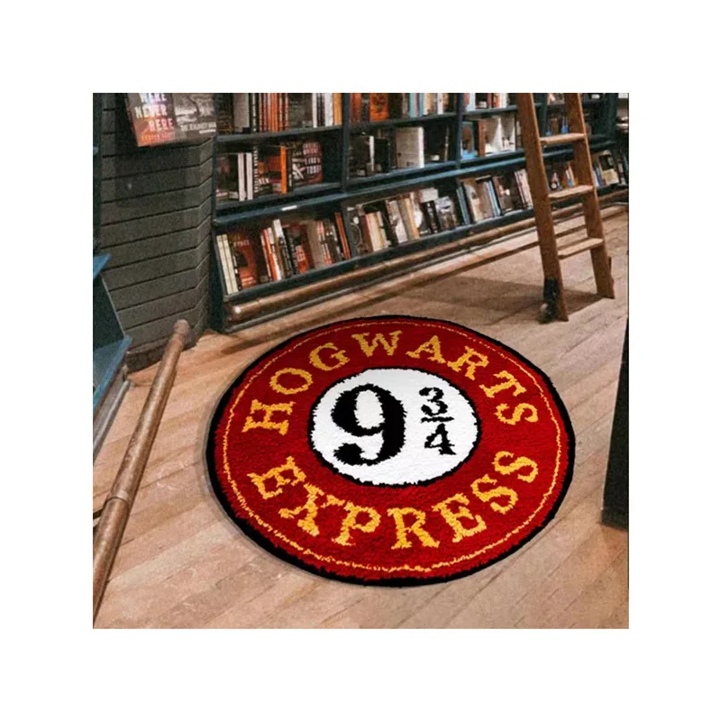 Волшебная Академия 9 3/4 Стеганный коврик на платформе винтажный круглый пушистый