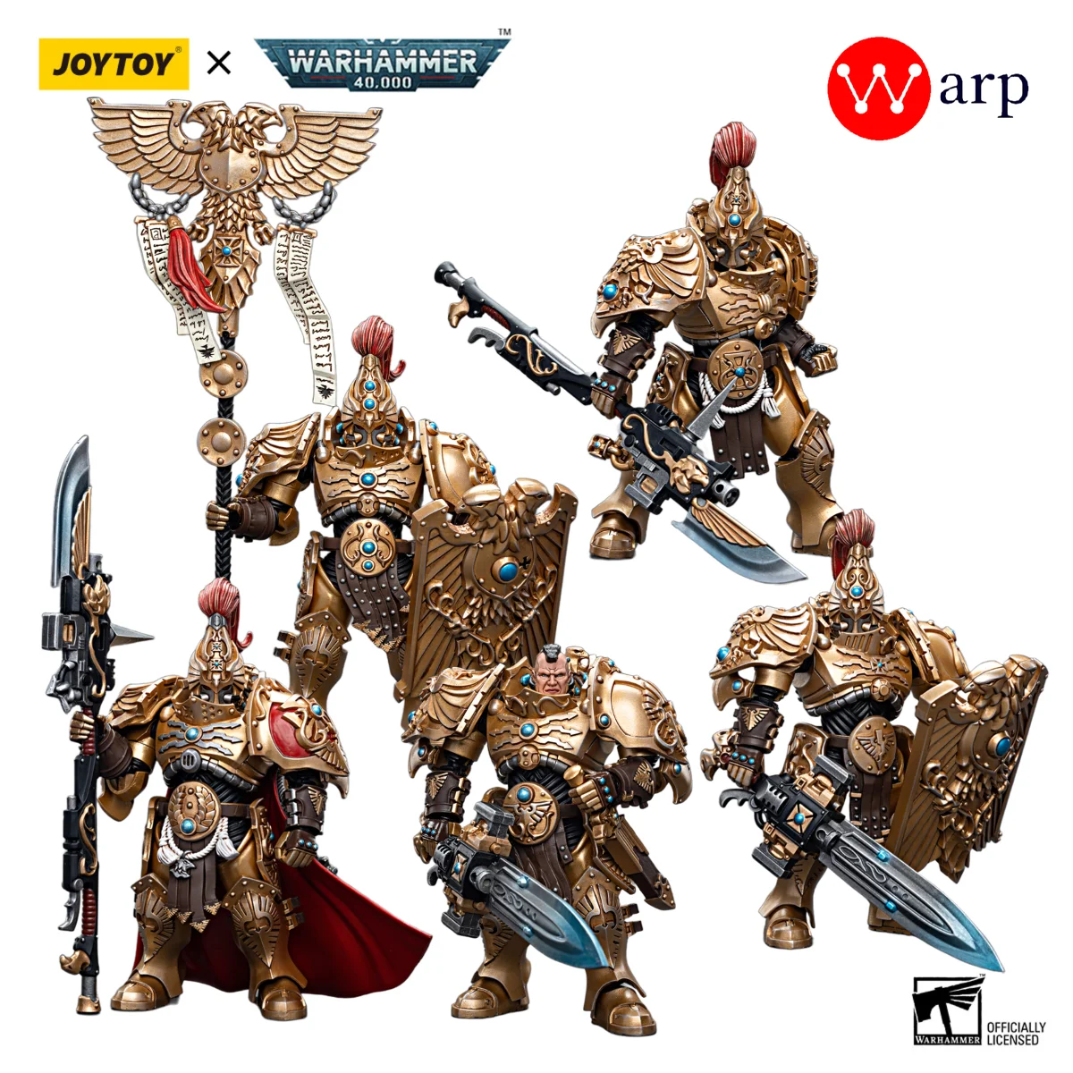 [Предзаказ] экшн-фигурка JOYTOY Warhammer 40 к 1/18, Adeptus, навесной щит, капитан, император Vexilus, прайтор, аниме военная модель