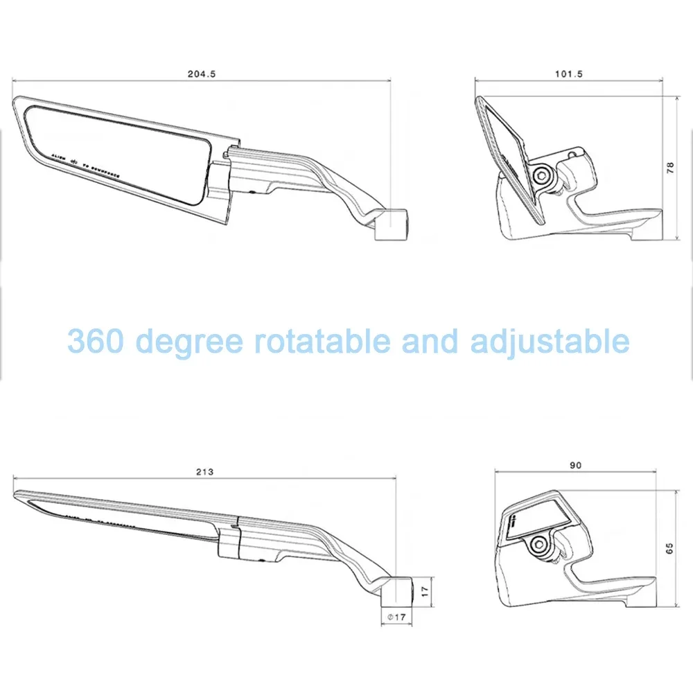 Для HONDA Africa Twin CRF 1000L CB 650R зеркала Stealth Winglets комплекты зеркал для вращения