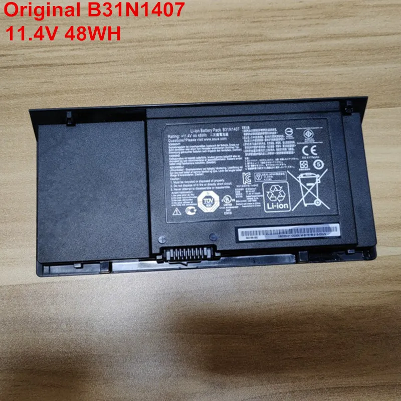 

11.4V 48Wh New Original Laptop Battery Notebook B31N1407 For ASUS B451 B451JA B451JA-1A Series 0B200-01120100 Lithium-ion 6 Cell