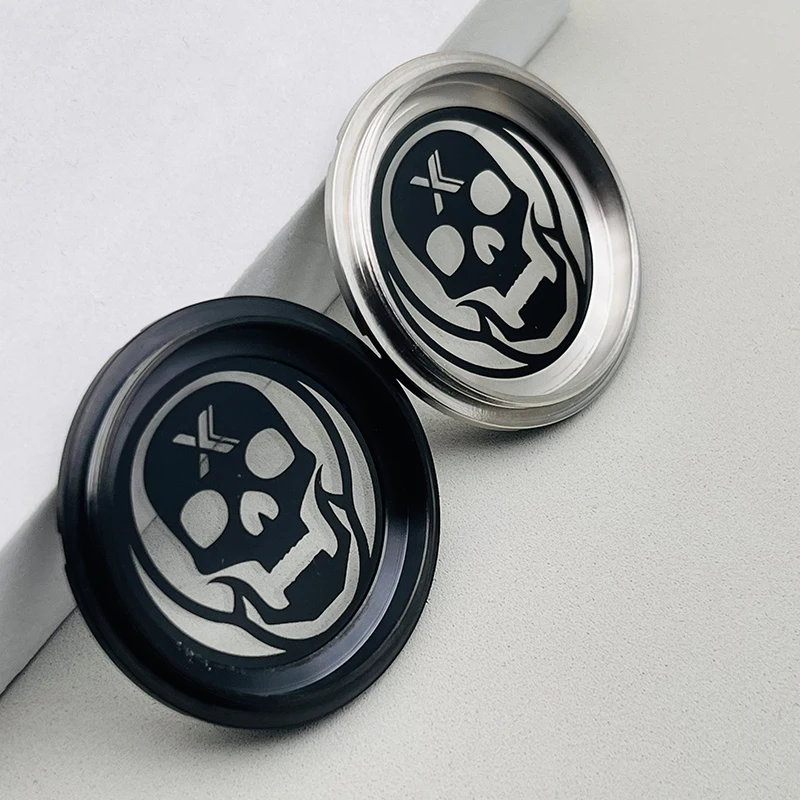 Fashion Pattern Transparent Glass Stainless Steel Watch Cases Back Cover Fits Seiko SKX007 Turtle 6105 Tuna Watch Cases Parts