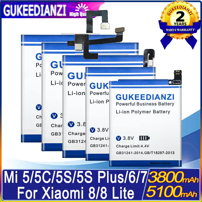 Аккумулятор для Xiaomi Mi A1/mi5X/Redmi Note 5A/A2/mi 6X/A3/5 5c M5c 5s Plus 6 7 8 Explorer Lite SE BM3E/mi8 Pro mi5 |