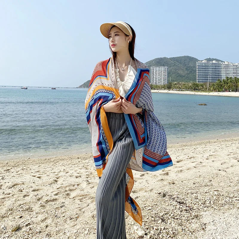 

Spring New Quick-Drying Beach Towel Simple Printing Beach Swimming Bath Towel