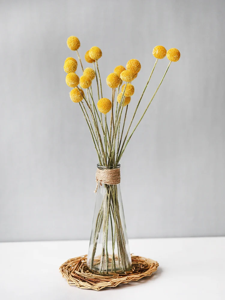 

10/20 шт. сухой золотой шар, цветок, натуральные сухие цветы, растения, «сделай сам», цветочный дисплей для свадебного букета, домашний декор дл...