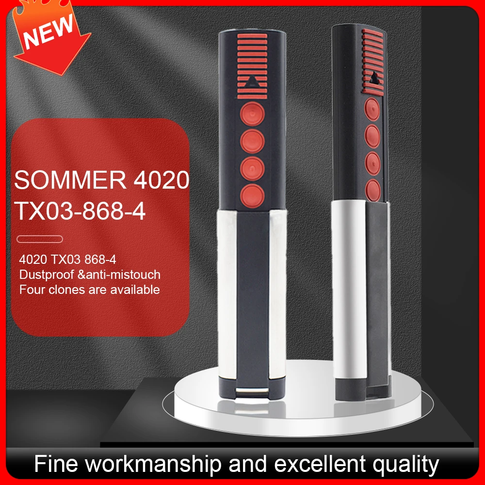 

Radio Remote Control SOMMER 4026 TX03-868-2-XP 4020 TX03-868-4 4011 4031 4021 868 MHz Garage Door Remote Control Gate Compatible