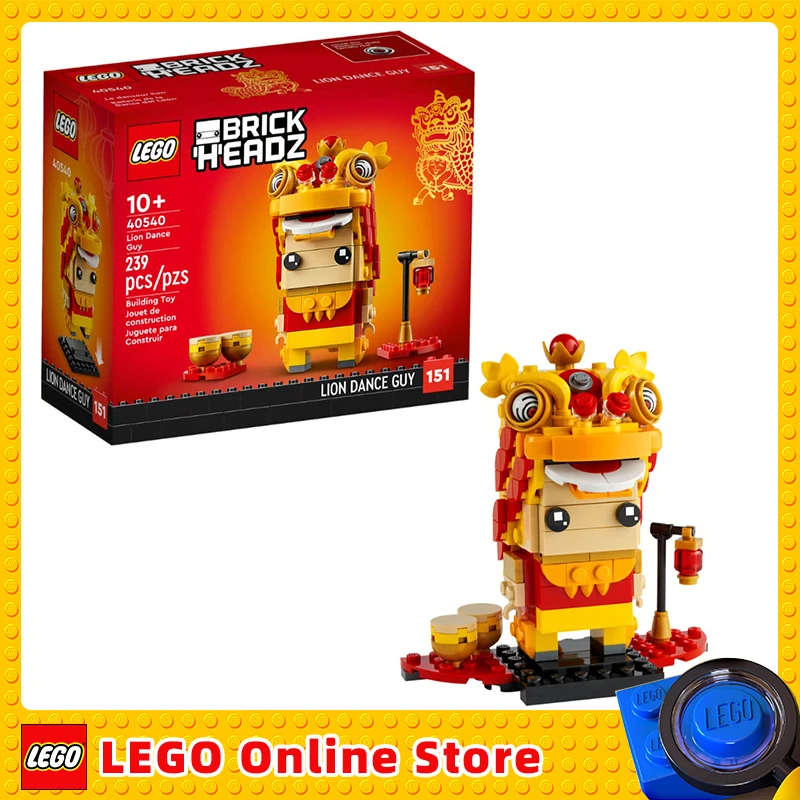 

LEGO & BrickHeadz Lion Dance Guy Children Building Blocks Toys Gift 40540 (239 Pieces)