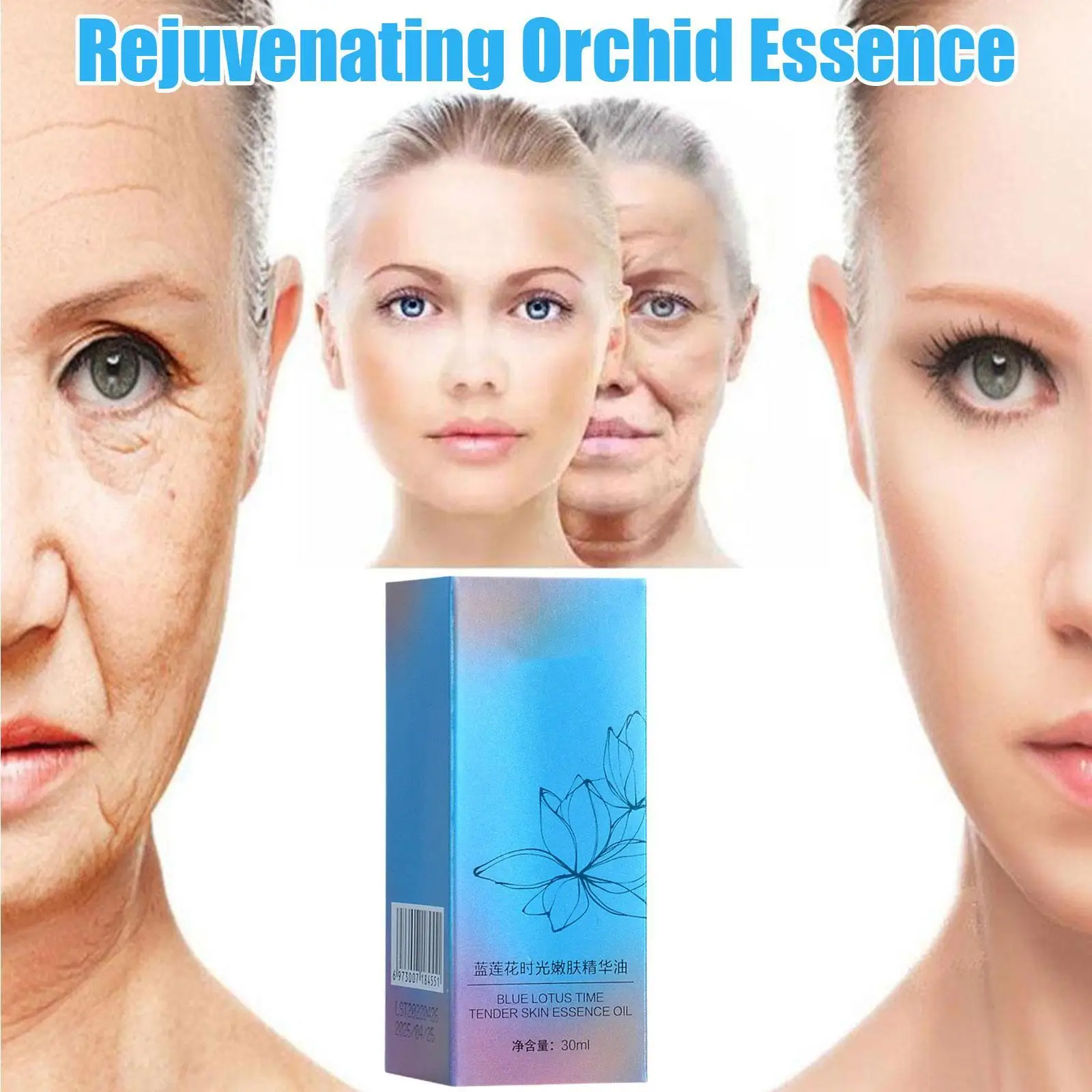 

Blue Time Beauty Essence Oil Face Serum Oil Control Anti-Aging Moisturizing Tighten Shrink Pores Repair Skin Care Product