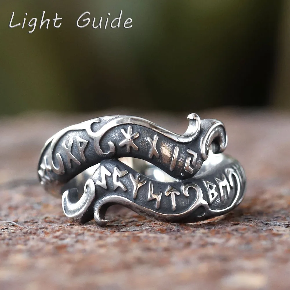 Новинка мужское кольцо в виде дракона из нержавеющей стали 316L языческий амулет