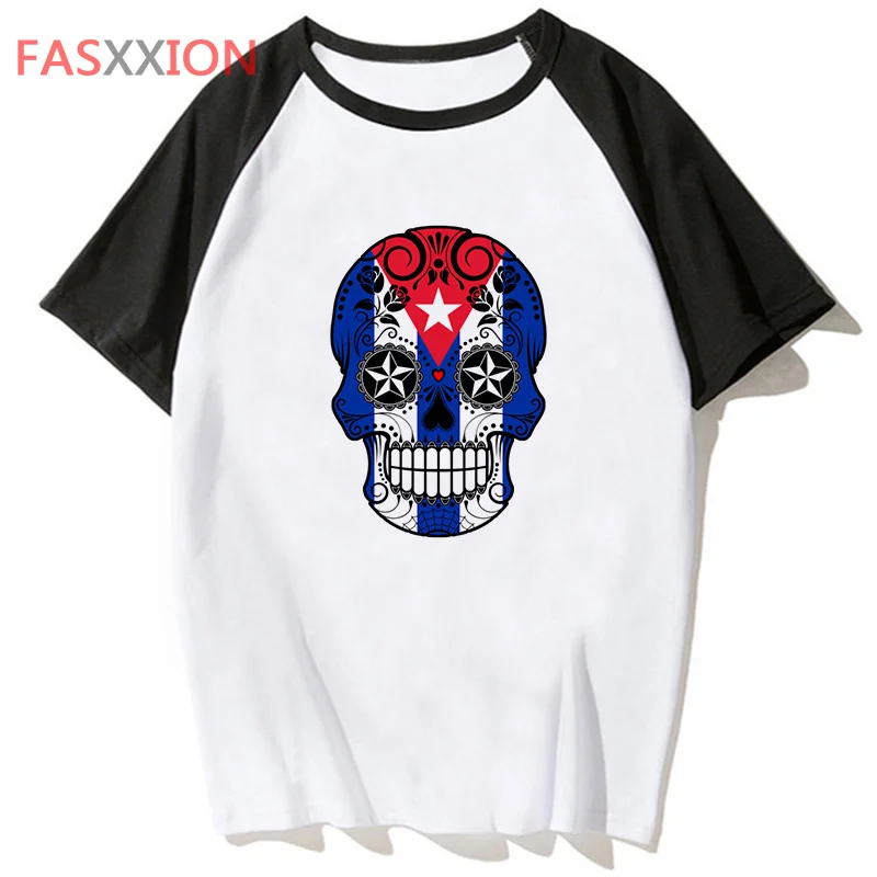 

cuba t shirt funny harajuku hip tee clothing hop male tshirt men t-shirt for streetwear top