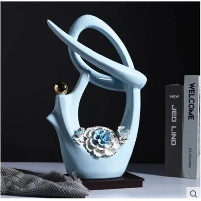 

European-style modern ceramic craft ornaments, home office store desktop decoration gifts
