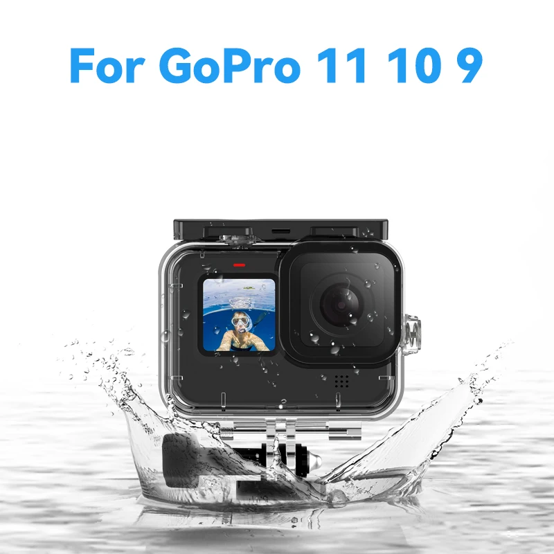 

131ft/40M Waterproof Housing Case for GoPro Hero 11 10 9 Black Protective Underwater Dive Housing Shell with Bracket Accessories