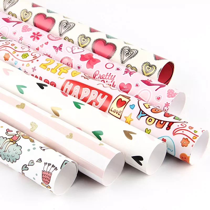 

Valentine's Day Element Gift Wrapping Paper Holiday Present Box Decoration Gift Wrap Artware Packing Paper Decor