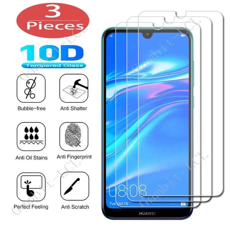 

3Pcs Protection Tempered Glass For Huawei Y3 Pro 2017 Y5 lite Y6 Prime 2018 Y7 2019 Y9 Screen Protective Protector Cover Film
