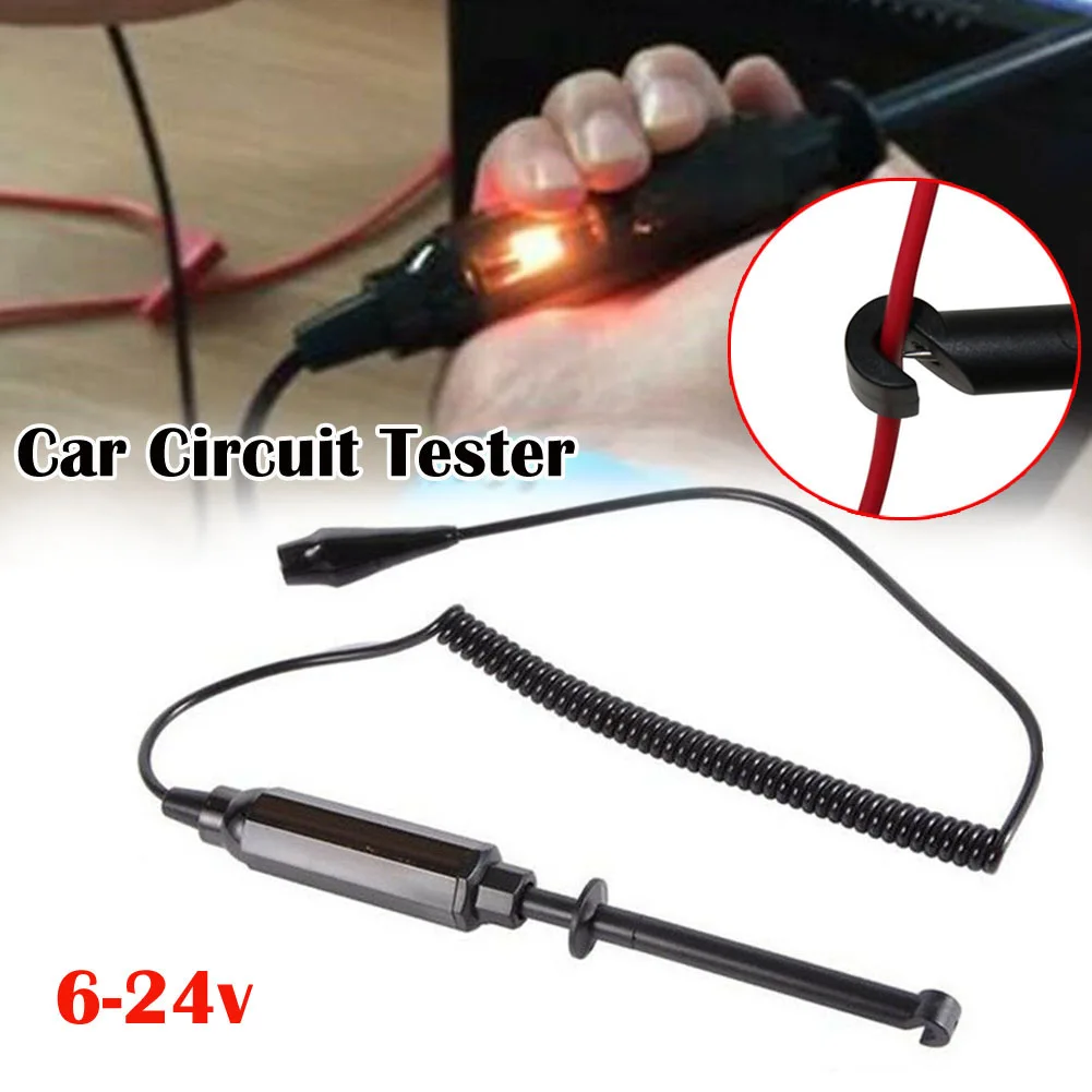 

Universal Car Electrical Circuit Tester DC 6V-24V Light Hook Probe Tester Pencil Volt Meter Detector Tester Car Repair