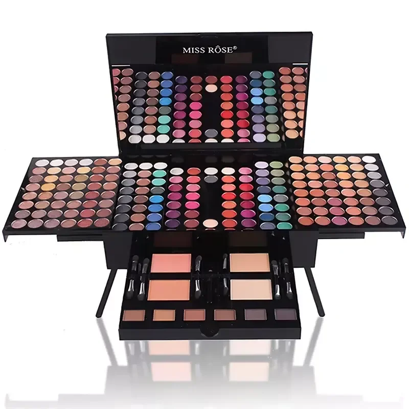 

NEW2023 Makeup Palette Set Blusher Lip Gloss Shimmers Eyeshadow Palette Makeup Kit Brush Mirror Cosmetic Set 2022