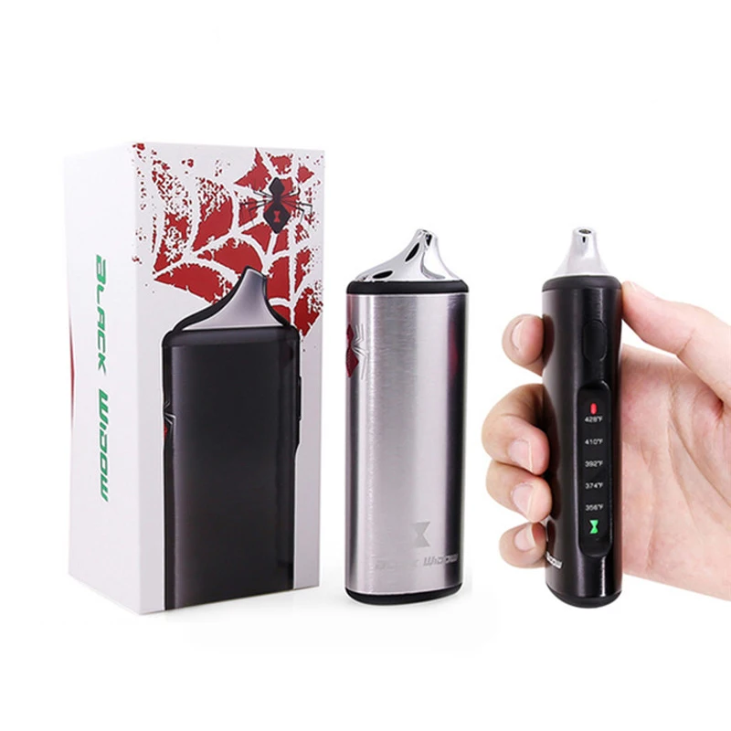 

SUBTWO Black Widow Dry Herb Vaporizer 2200 mAh Ceramic Heating Vapor Box Mod Electronic Cigarette kit TC Herbal Vapor