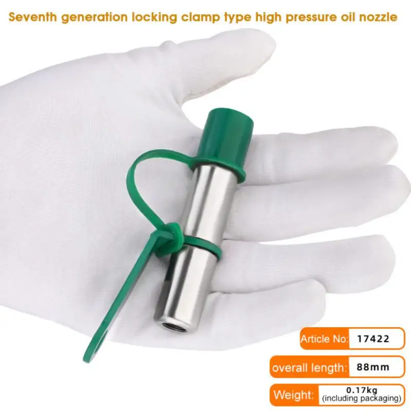 

Quick Connector Oil Injection Tool Creative Manual Lock Clamp Type High Pressure Grease Gun Nozzle Screw Type Oil Nozzle 1 Pcs