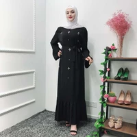 robe femme musulmane muslim dress muslim fashion middle eastern islamic muslim lady bead dress dubai abaya turkey long dresses