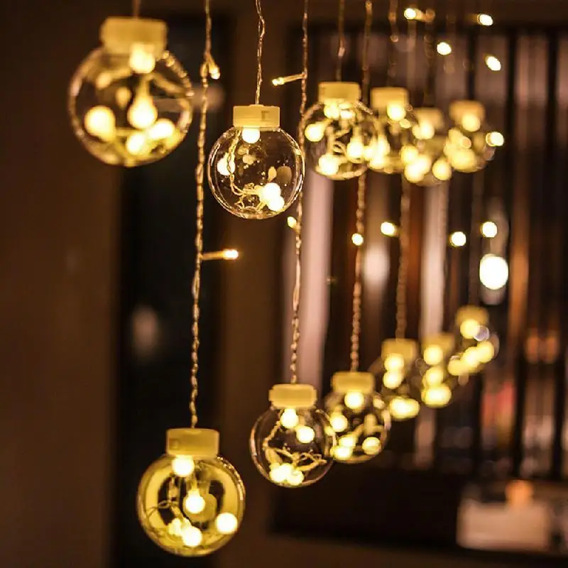

Solar String Lights Outdoor 108 Led Crystal Globe Light with 8 Modes Waterproof Solar Powered Patio Light for Garden Party Decor