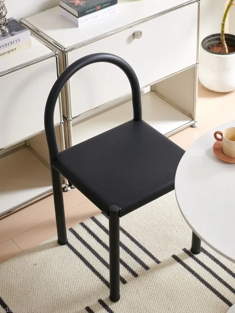 Скандинавский минималистичный домашний седло кожаный обеденный стул