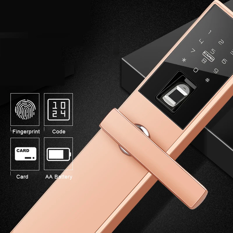 Дешевый дверной замок со сканером отпечатков пальцев от производителя Wechat APP