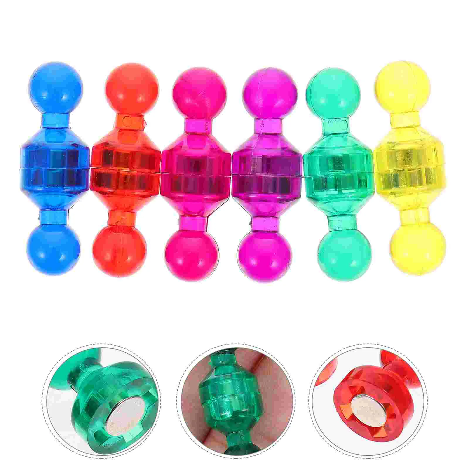 

60pcs Teaching Assistant Magnets Creative Practical Fridge Magnets Magnetic Pushpins for Home Use