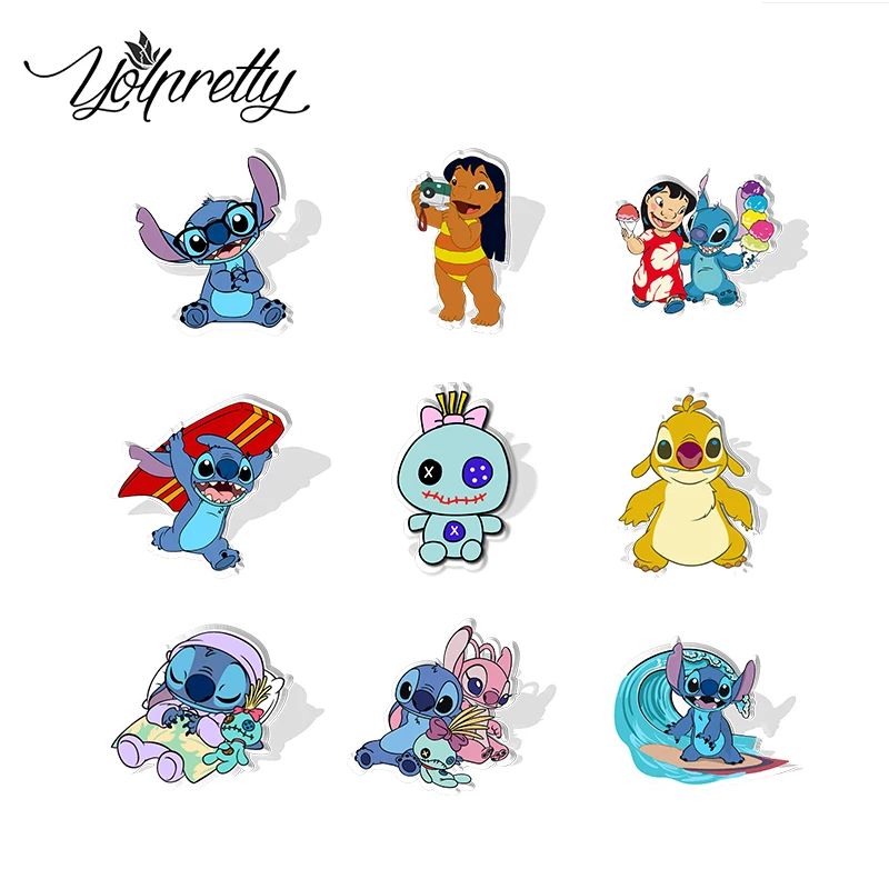 Новое поступление 2024 модный акриловый эпоксидный значок с изображением Лило и