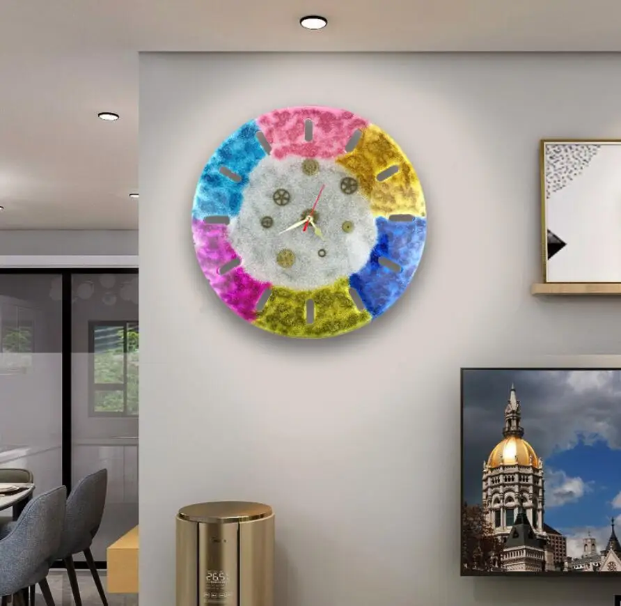 Часы большого размера силиконовая форма сделай сам квадратные круглые часы для