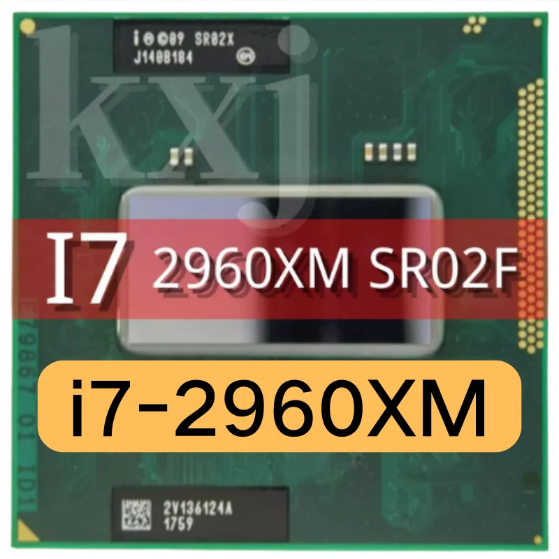 Процессор Intel Core I7-2960XM SR02F i7 2960XM для ноутбука ЦП Socket G2 rPGA988B подходит чипсета HM65 75 76 77