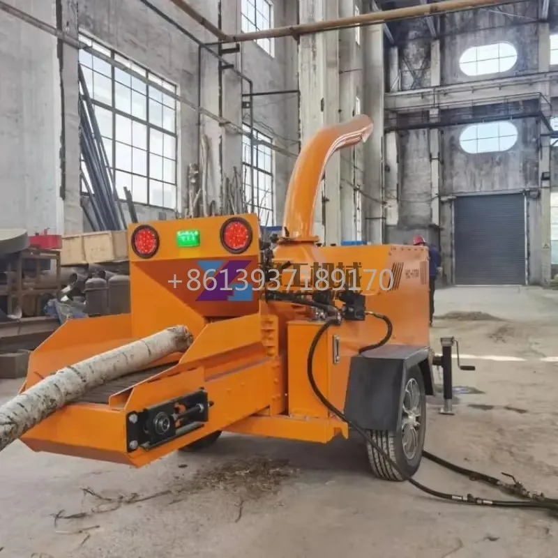 Китайский лесной мобильный дизельный двигатель измельчитель древесины ветки