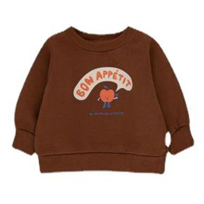 2022 Autumn Winter New Children Fleeced Sweatshirt Clothes Cute Print Kids Boys Girls Sweaters Fashion Toddler Baby Tops images - 6