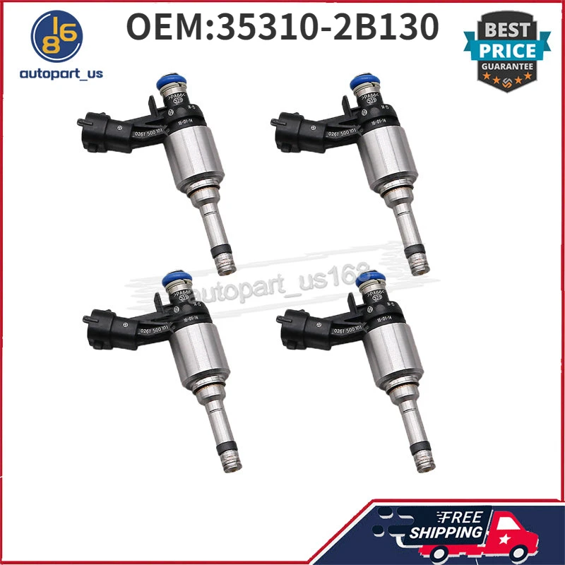 

Топливные форсунки 35310-2B130 для 2012-2017 Hyundai Accent 2012-2017 Hyundai Veloster 2012-2016 Kia Rio 2012-2016 Kia Soul