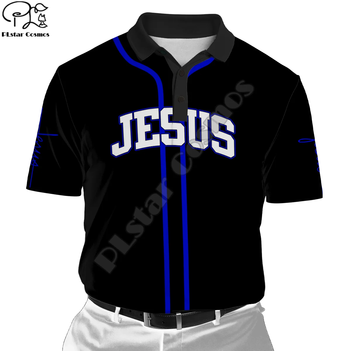 Рубашка-поло в стиле Харадзюку для мужчин и женщин повседневная смешная рубашка